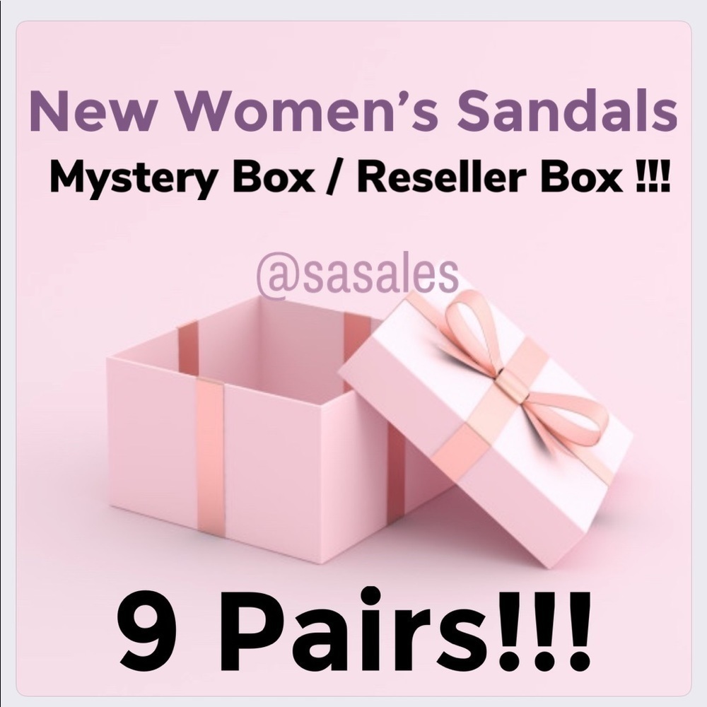 New Women’s Summer Sandals Mystery Box - 9 Pairs
